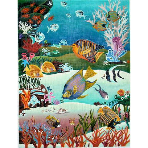 click here to view larger image of Reef Fish II (hand painted canvases)