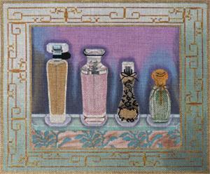 click here to view larger image of Perfume Bottles 2 (hand painted canvases)