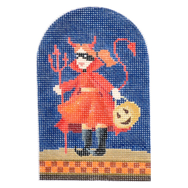 click here to view larger image of Trick-or-Treater - Devil (hand painted canvases)