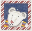 click here to view larger image of Candy Cane Polar Bear (hand painted canvases)