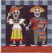 click here to view larger image of Day Of The Dead - Dancers (hand painted canvases)