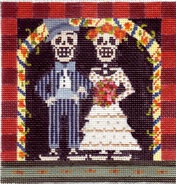 click here to view larger image of Day of The Dead - Wedding (hand painted canvases)