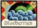 click here to view larger image of Blueberries (hand painted canvases)