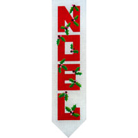 click here to view larger image of Noel Banner With Holly (hand painted canvases)