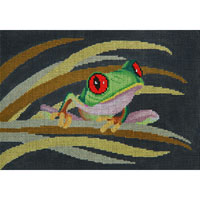 click here to view larger image of Tree Frog In Grasses (hand painted canvases)