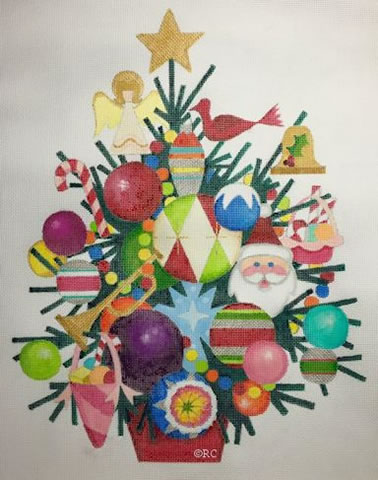 click here to view larger image of Old Fashioned Tree (hand painted canvases)