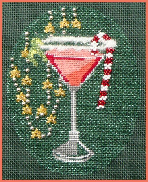 click here to view larger image of Christmas Cocktails - Cosmopolitan Stitch Guide (books)