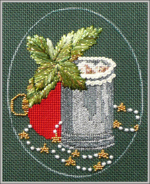 click here to view larger image of Christmas Cocktails - Mint Julep Stitch Guide (books)