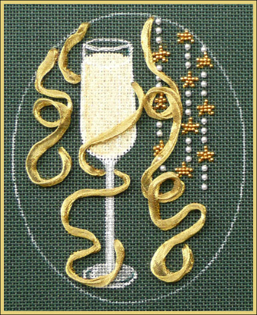 click here to view larger image of Christmas Cocktails - Champagne Stitch Guide (books)