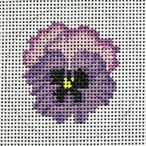click here to view larger image of Purple Pansy (hand painted canvases)