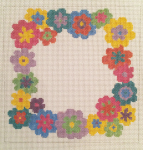 click here to view larger image of Bright Daisy Wreath (hand painted canvases)