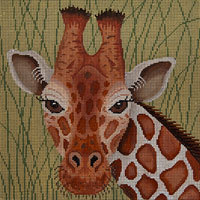 click here to view larger image of Giraffe In Grasses (hand painted canvases)