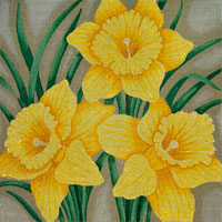 click here to view larger image of Lady Janes Delicious Daffodils (hand painted canvases)