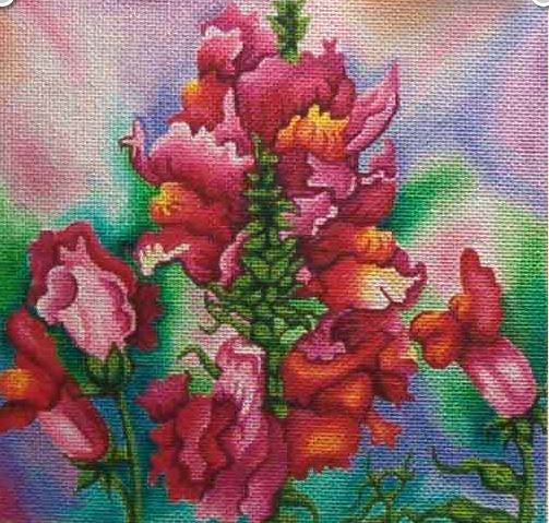 click here to view larger image of Snapdragon  (hand painted canvases)