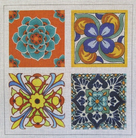 click here to view larger image of Talavera Tile 2 (hand painted canvases)