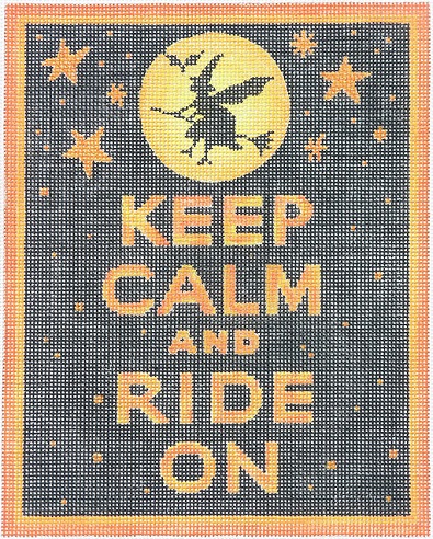 click here to view larger image of Keep Calm and Ride On (hand painted canvases 2)