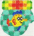 click here to view larger image of Rainbow Fish Munchkin Mitten 3 (hand painted canvases)