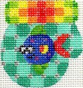 click here to view larger image of Rainbow Fish Munchkin Mitten 2 (hand painted canvases)