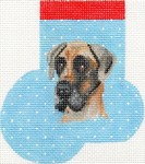 click here to view larger image of Great Dane Mini Sock (hand painted canvases)