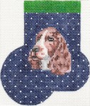 click here to view larger image of English Springer Spaniel Mini Sock (hand painted canvases)