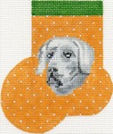 click here to view larger image of Weimaraner Mini Sock (hand painted canvases)