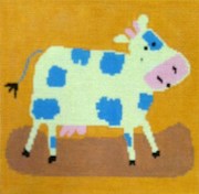 click here to view larger image of Calico Cow (hand painted canvases)