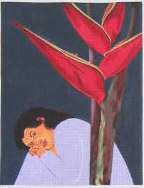 click here to view larger image of Heleconia (hand painted canvases)