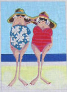 click here to view larger image of Beach Mamas 2 (hand painted canvases)