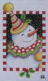click here to view larger image of Clown Snowman (hand painted canvases)