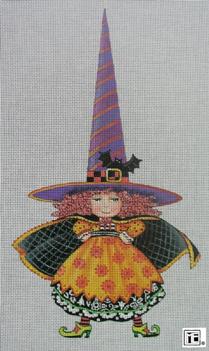 click here to view larger image of Fitting Hat Witch (hand painted canvases)