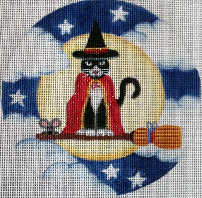 click here to view larger image of Broomstick Cat (hand painted canvases)