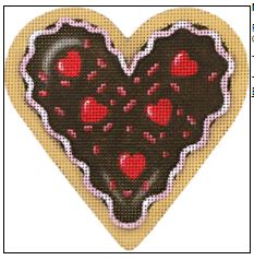 click here to view larger image of Red Hot Chocolate Cookie (hand painted canvases)