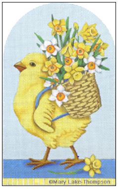 click here to view larger image of Basket Chick (hand painted canvases)