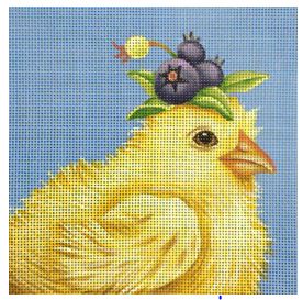 click here to view larger image of Blueberry Peep (hand painted canvases)