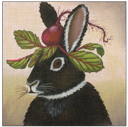 click here to view larger image of Party Beet Bunny (hand painted canvases)