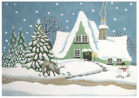 click here to view larger image of Wintergreen House (hand painted canvases)
