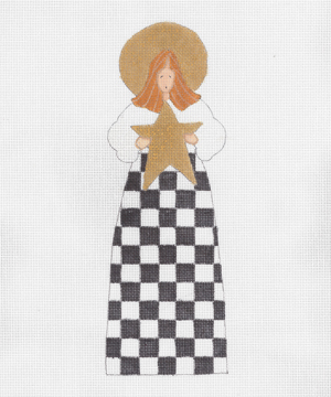 click here to view larger image of Checkered Angel, The (hand painted canvases)