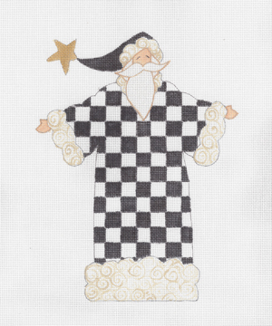 click here to view larger image of Checkered Santa, The (hand painted canvases)