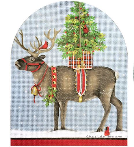click here to view larger image of Christmas Reindeer (hand painted canvases)