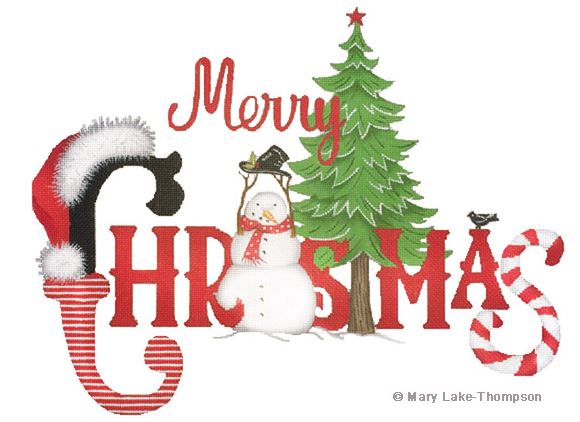 click here to view larger image of Merry Christmas (hand painted canvases)