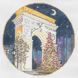click here to view larger image of Washington Square (hand painted canvases)