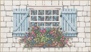 click here to view larger image of Window Garden (hand painted canvases)