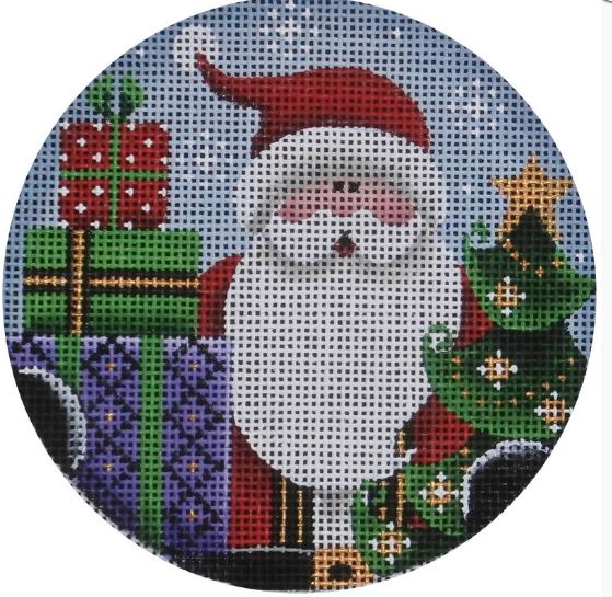 click here to view larger image of Merry Christmas Ornament (hand painted canvases)