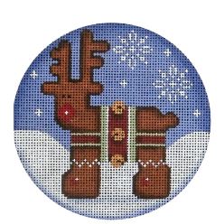 click here to view larger image of Gingerbread Deer (hand painted canvases)