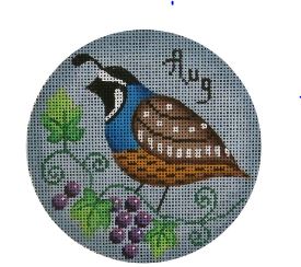 click here to view larger image of August Bird Ornament (hand painted canvases)