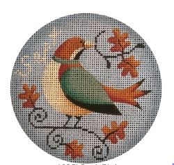 click here to view larger image of September Bird Ornament (hand painted canvases)