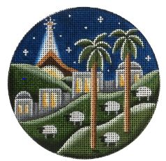 click here to view larger image of Bethlehem Ornament (hand painted canvases)