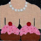 click here to view larger image of Calendar Girls (Cherries!) (hand painted canvases)