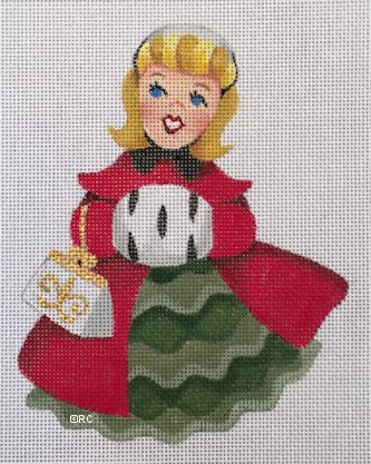 click here to view larger image of Christmas Girl 3 (hand painted canvases)