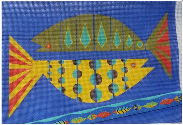 click here to view larger image of Pisces (hand painted canvases)